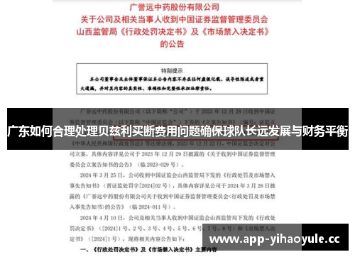 广东如何合理处理贝兹利买断费用问题确保球队长远发展与财务平衡